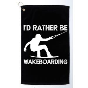 Wakeboarding Wakeboarder Wakeboard Funny Gift Platinum Collection Golf Towel