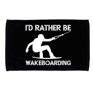 Wakeboarding Wakeboarder Wakeboard Funny Gift Microfiber Hand Towel