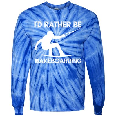 Wakeboarding Wakeboarder Wakeboard Funny Gift Tie-Dye Long Sleeve Shirt