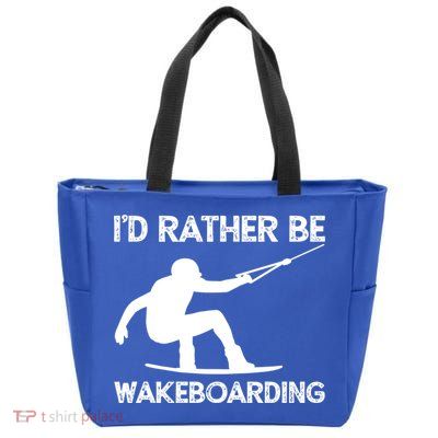 Wakeboarding Wakeboarder Wakeboard Funny Gift Zip Tote Bag