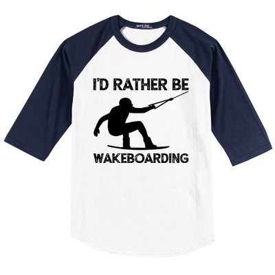 Wakeboarding Wakeboarder Wakeboard Funny Gift Baseball Sleeve Shirt