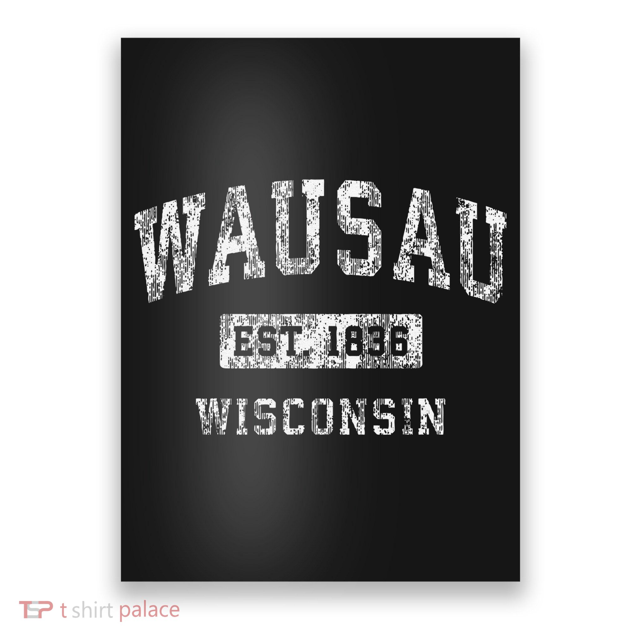 Wausau Wisconsin Wi Vintage Established Poster