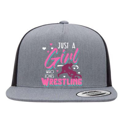 Wrestling Woman Wrestler Mother Battle Women Flat Bill Trucker Hat