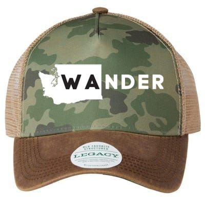 Wa Wander Washington Silhouette Legacy Tie Dye Trucker Hat