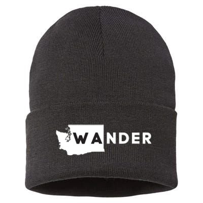 Wa Wander Washington Silhouette Sustainable Knit Beanie