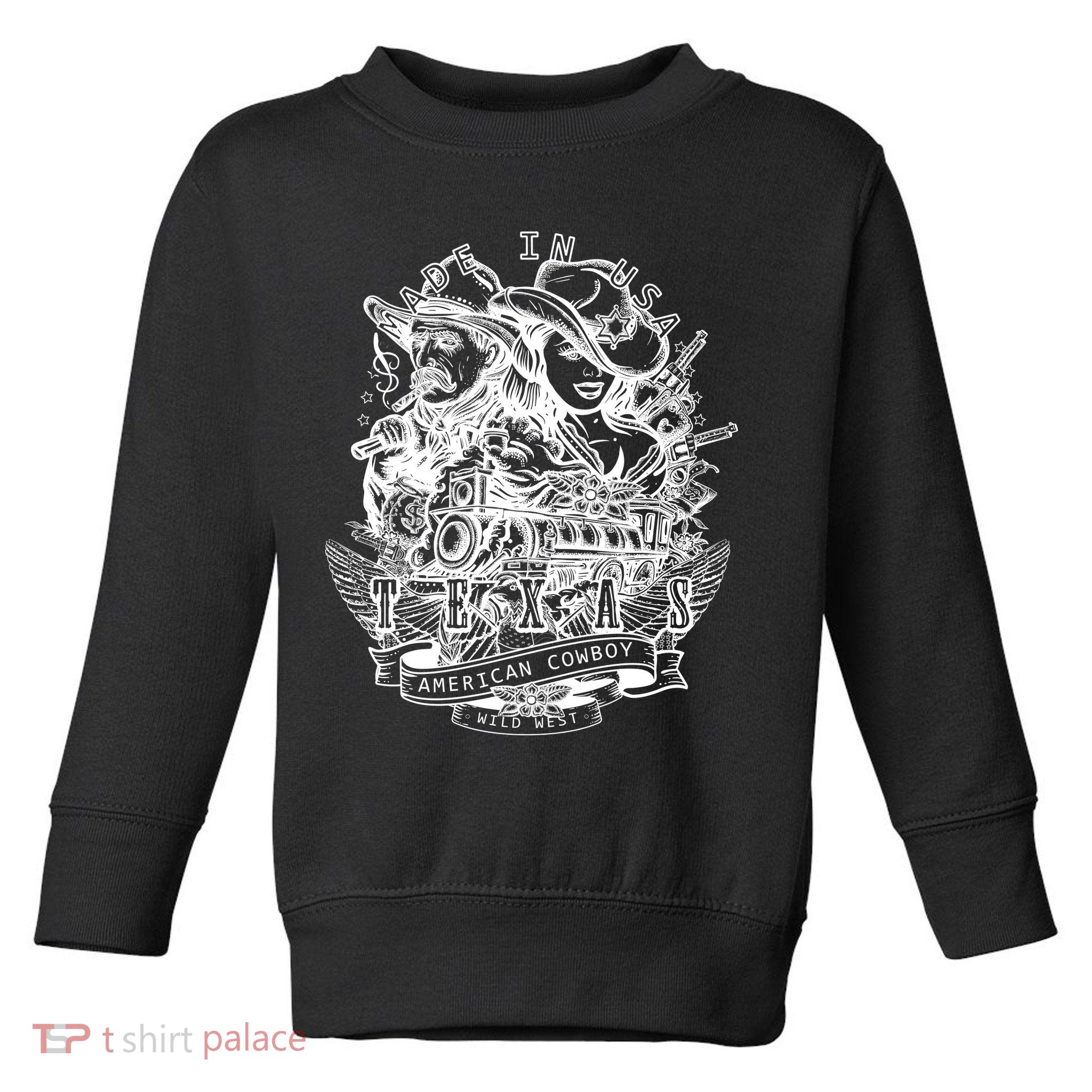 Wild Wild West Texas American Cowboy Toddler Sweatshirt