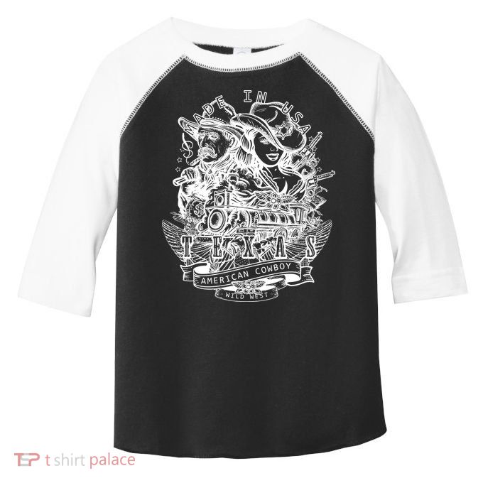 Wild Wild West Texas American Cowboy Toddler Fine Jersey T-Shirt