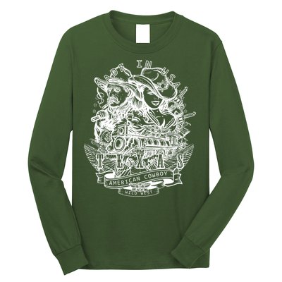 Wild Wild West Texas American Cowboy Long Sleeve Shirt