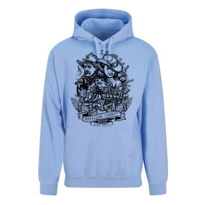 Wild Wild West Texas American Cowboy Unisex Surf Hoodie