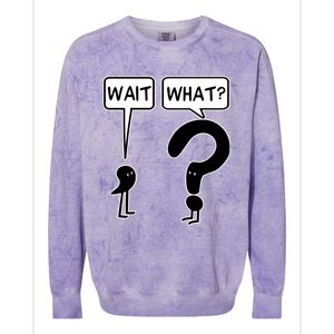 Wait, What? Colorblast Crewneck Sweatshirt