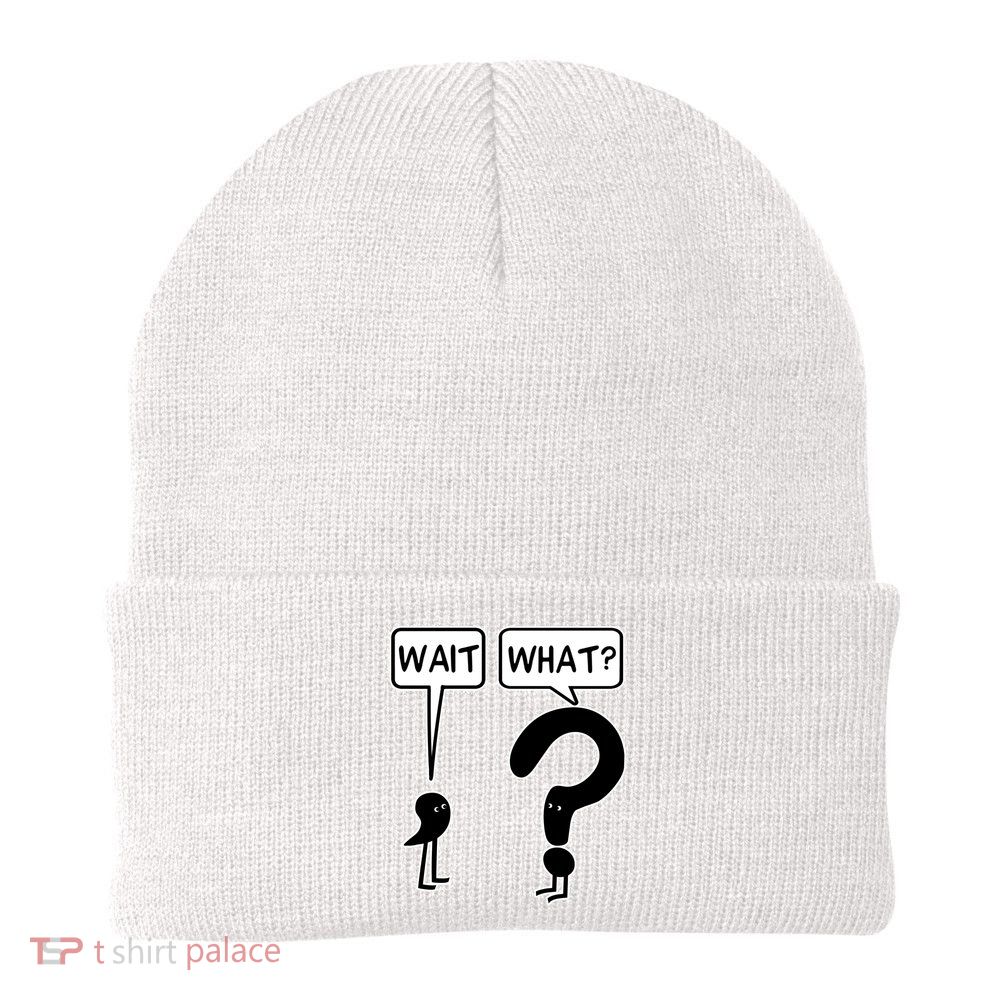 Wait, What? Knit Cap Winter Beanie
