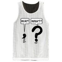 Wait, What? Mesh Reversible Basketball Jersey Tank