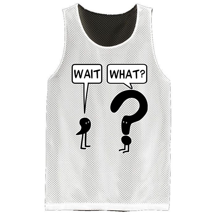 Wait, What? Mesh Reversible Basketball Jersey Tank