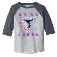 Why Walk When You Can Cartwheel Cute Gymnastics Toddler Fine Jersey T-Shirt