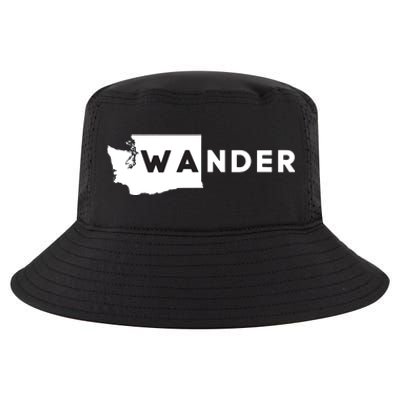 Wa Wander Washington Silhouette Cool Comfort Performance Bucket Hat