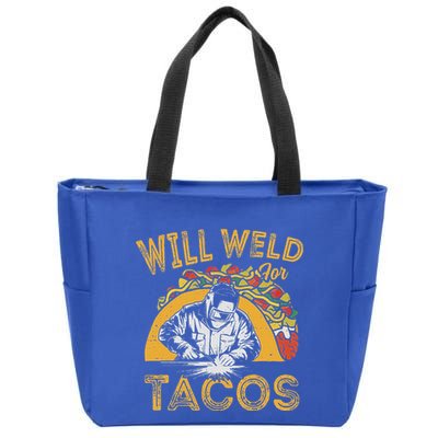 Welders Will Weld For Tacos Welding Welder Zip Tote Bag