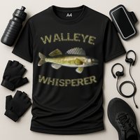 Walleye Whisperer Walleye Fishing Walleye Gift Cooling Performance Crew T-Shirt