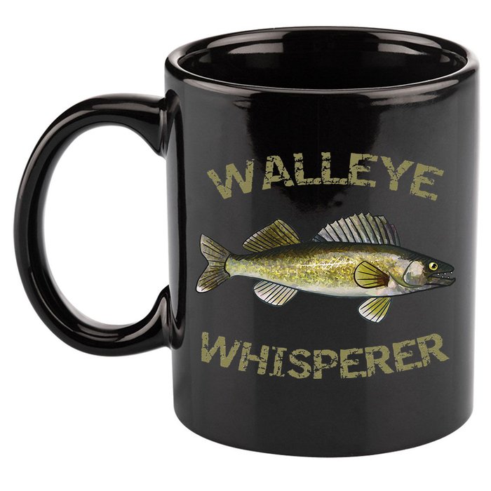 Walleye Whisperer Walleye Fishing Walleye Gift 11oz C Handle Ceramic Mug