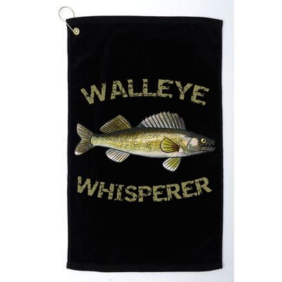 Walleye Whisperer Walleye Fishing Walleye Gift Golf Towel