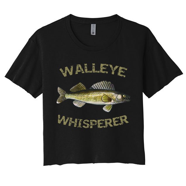 Walleye Whisperer Walleye Fishing Walleye Gift Crop Top