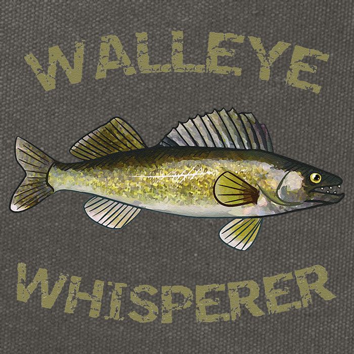 Walleye Whisperer Walleye Fishing Walleye Gift Cotton Canvas Backpack