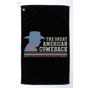 Winning Won Win Patriotic Cowboy Great American Comeback Platinum Collection Golf Towel