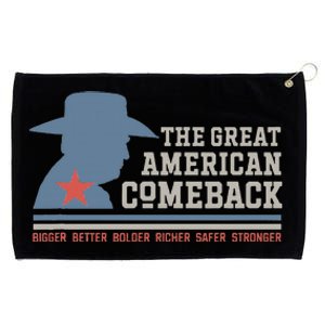 Winning Won Win Patriotic Cowboy Great American Comeback Grommeted Golf Towel