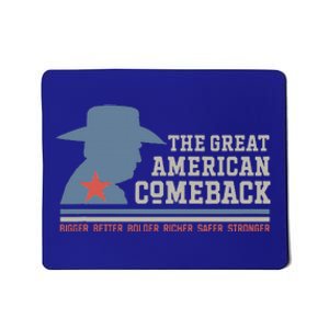 Winning Won Win Patriotic Cowboy Great American Comeback Mousepad