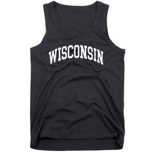 Wisconsin WI Worn Design Classic Tank Top