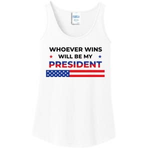 Whoever Wins Will Be My President Neutral Political Ladies Essential Tank