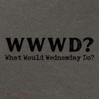 WWWD What Would Wednesday Do Cotton Canvas Backpack