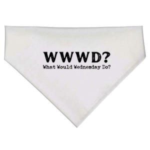 WWWD What Would Wednesday Do USA-Made Doggie Bandana