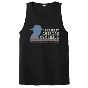 Winning Won Win Patriotic Cowboy Great American Comeback PosiCharge Competitor Tank