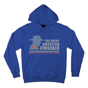 Winning Won Win Patriotic Cowboy Great American Comeback Hoodie