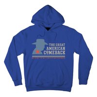 Winning Won Win Patriotic Cowboy Great American Comeback Hoodie