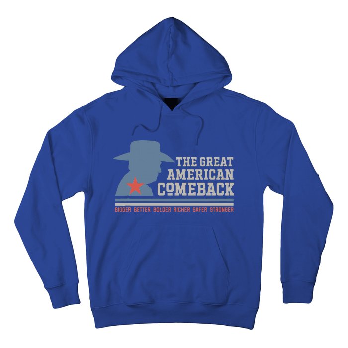 Winning Won Win Patriotic Cowboy Great American Comeback Hoodie