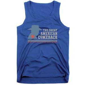 Winning Won Win Patriotic Cowboy Great American Comeback Tank Top