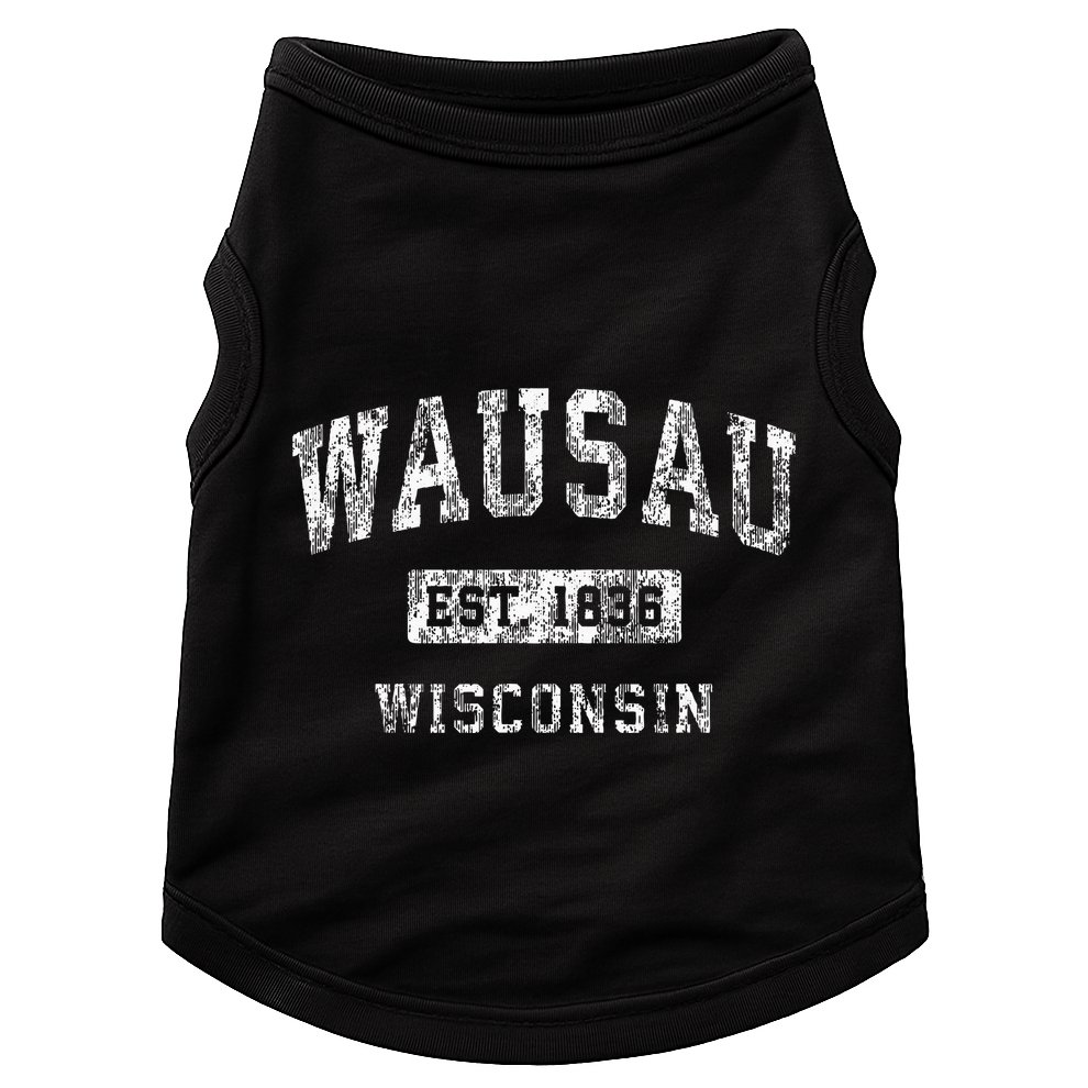 Wausau Wisconsin Wi Vintage Established Sports Design Doggie Tank