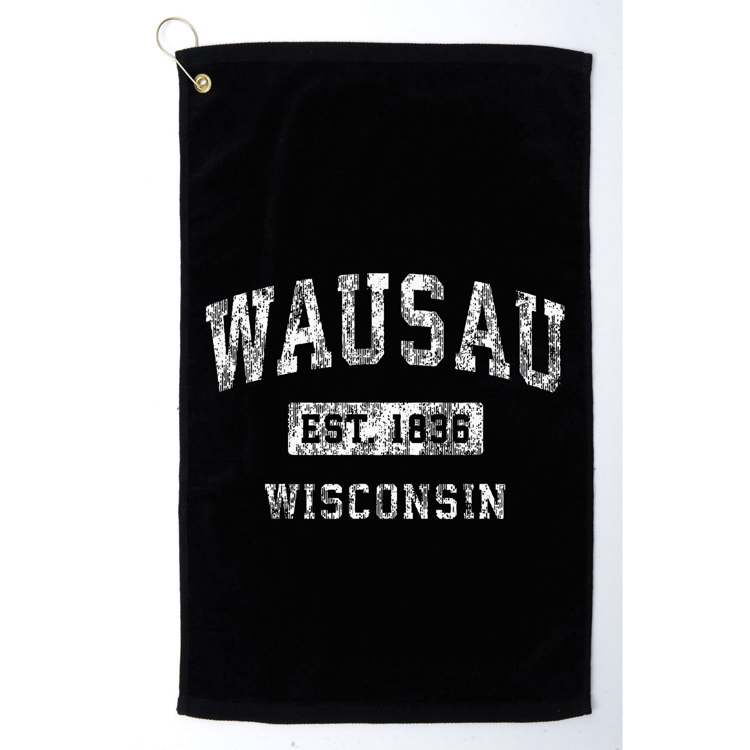 Wausau Wisconsin Wi Vintage Established Sports Design Golf Towel