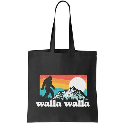 Walla Walla Washington Bigfoot Mountains Retro Distressed Bag