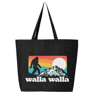 Walla Walla Washington Bigfoot Mountains Retro Distressed 25L Jumbo Tote
