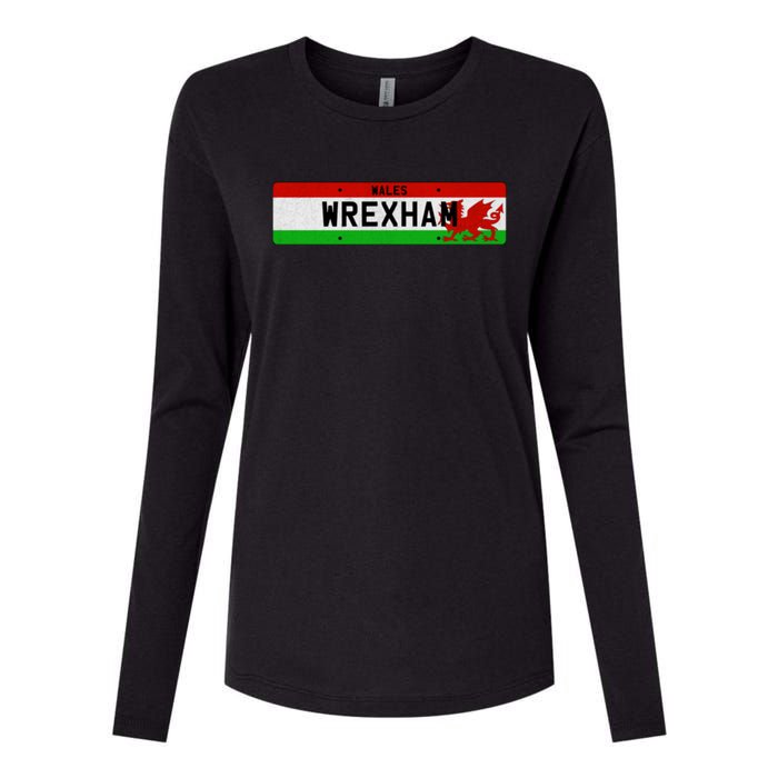 Wrexham, Wales Wrexham Womens Cotton Relaxed Long Sleeve T-Shirt