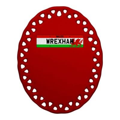 Wrexham, Wales Wrexham Ceramic Oval Ornament