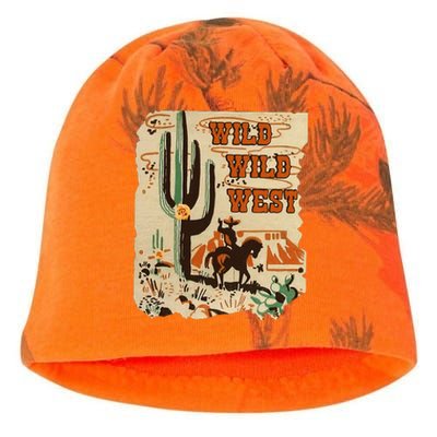 Wild Wild West Western Life Southwest Desert Vibes Cactus Kati - Camo Knit Beanie