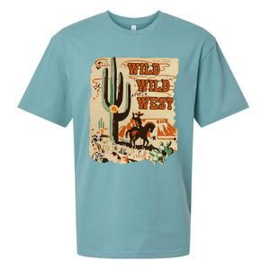 Wild Wild West Western Life Southwest Desert Vibes Cactus Sueded Cloud Jersey T-Shirt