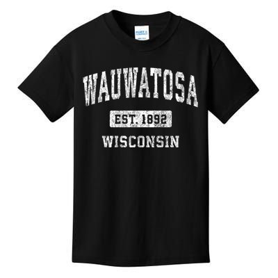 Wauwatosa Wisconsin Wi Vintage Sports Kids T-Shirt