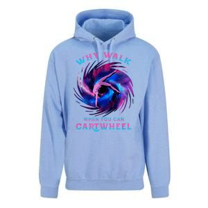 Why Walk When You Can Cartwheel Gymnastics Milky Way Galaxy Unisex Surf Hoodie