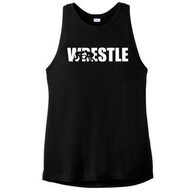 Wrestle Wrestling Ladies PosiCharge Tri-Blend Wicking Tank