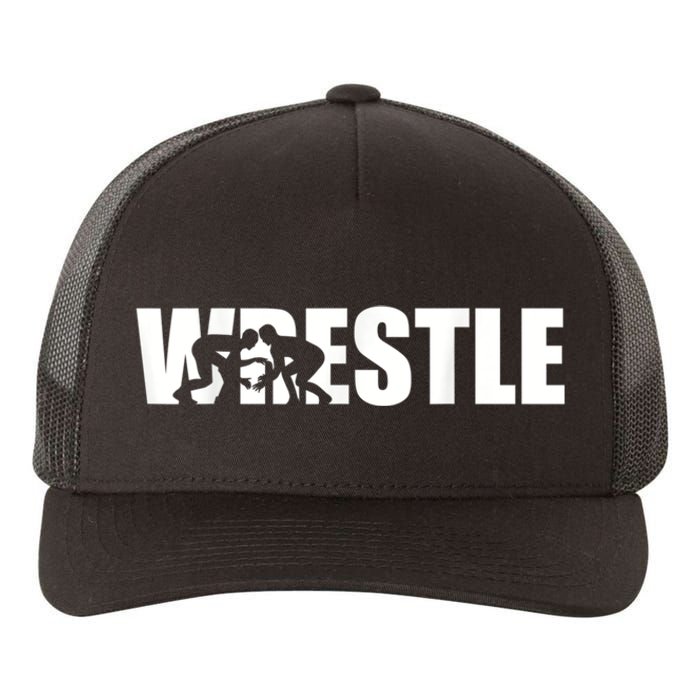 Wrestle Wrestling Yupoong Adult 5-Panel Trucker Hat