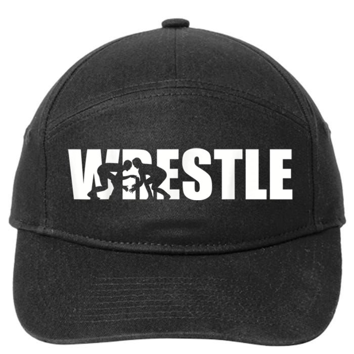 Wrestle Wrestling 7-Panel Snapback Hat